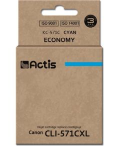 Actis KC-571C ink (replacement for Canon CLI-571C; Standard; 12 ml; cyan)