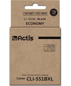 Actis KC-551Bk ink (replacement for Canon CLI-551Bk; Standard; 12 ml; black (with chip)