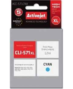 Activejet ACC-571CNX ink (replacement for Canon CLI-571C XL; Supreme; 12 ml; cyan)