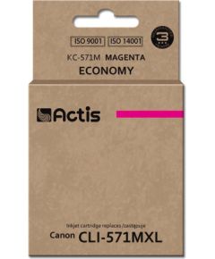 Actis KC-571M ink (replacement for Canon CLI-571M; Standard; 12 ml; magenta)