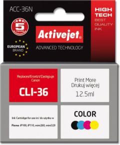 Activejet ACC-36N ink for Canon printer; Canon PGI-36 replacement; Supreme; 12,5 ml; color