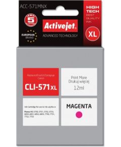 Activejet ACC-571MNX ink (replacement for Canon CLI-571M XL; Supreme; 12 ml; magenta)