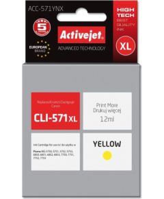 Activejet ACC-571YNX ink (replacement for Canon CLI-571Y XL; Supreme; 12 ml; yellow)