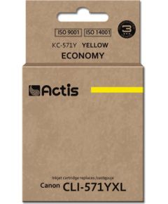 Actis KC-571Y ink (replacement for Canon CLI-571Y; Standard; 12 ml; yellow)