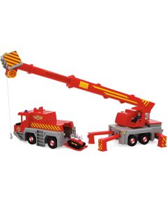 Simba Fireman Sam 2-in-1 rescue crane, toy vehicle (red/yellow)