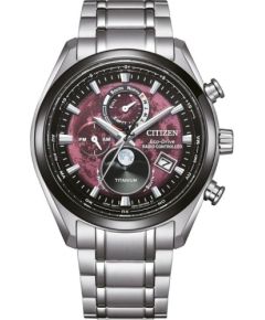 Citizen Eco-Drive Radio Controlled Tsukiyomi Moonphase Super Titanium BY1018-80X Rokas pulksteņi 