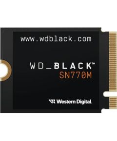 SSD WESTERN DIGITAL Black SN770M 1TB M.2 PCIe Gen4 NVMe Write speed 4900 MBytes/sec Read speed 5150 MBytes/sec 2.38mm TBW 600 TB WDS100T3X0G