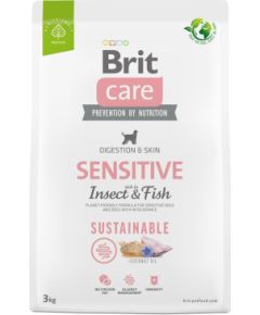 BRIT Care Dog Sustainable Sensitive Insect & Fish - dry dog food - 3 kg