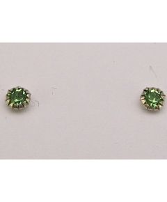 Sudraba auskari-puseti #2202663_CZ-LG, Sudrabs 925°, Cirkoni, 0.3 gr.