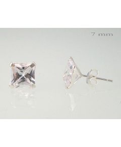 Серебряные серьги-пуссеты #2202631_CZ, Серебро 925°, Цирконы, 1.5 гр.