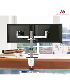 Desk holder for two LCD monitors Maclean MC-714 13-27 "8kg aluminum