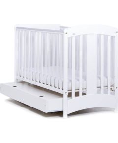 Bērnu gultiņa ar atvilktni 124x66x93 cm, balta