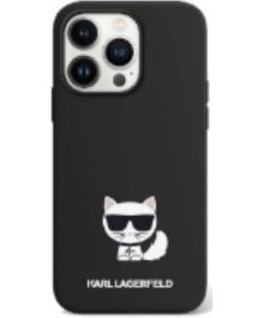 Karl Lagerfeld iPhone 14 Pro Max Liquid Silicone Choupette Case Apple Black