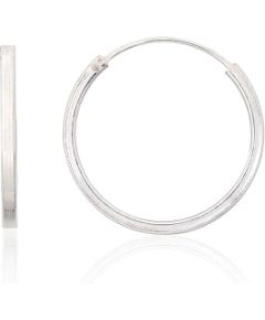Серебряные серьги-кольца #2203965, Серебро 925°, 1.3 гр.