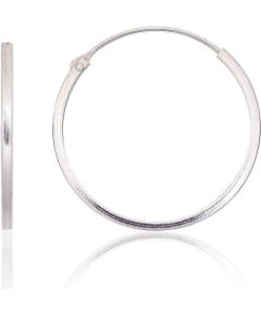 Серебряные серьги-кольца #2203948, Серебро 925°, 0.8 гр.