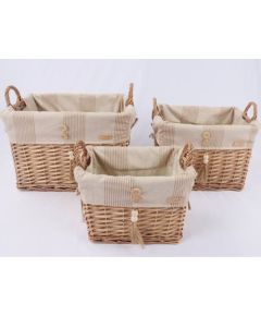 Basket WILLI STRIPE 29x19xH22cm