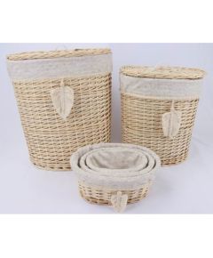 Basket WILLI TASSEL 36x29xH15cm