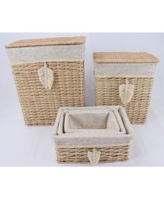 Basket WILLI TASSEL 28x19xH13cm