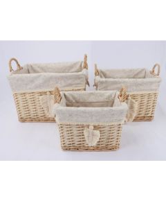 Basket WILLI TASSEL 29x19xH22cm