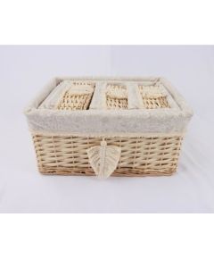 Basket WILLI TASSEL 26x18xH12cm