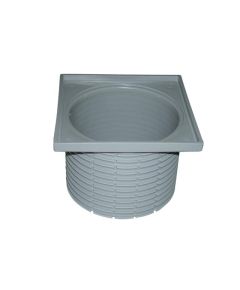 HL grīdas trapa augša bez restes 110mm / 90mm / 123x123mm