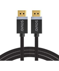 SAVIO DISPLAYPORT (M) - DISPLAYPORT (M) CABLE, V1.4, 3 m, CL-176