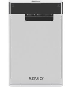 Savio 2.5" External HDD/SSD enclosure, USB 3.0, transparent, AK-66