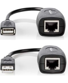 Nedis Активный удлинительный кабель USB 2.0 | Мужчина - Женщина | 50 м | Черный USB1.1