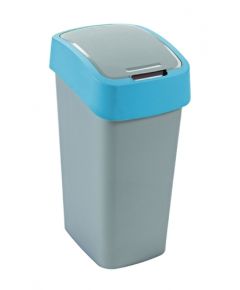 Curver Atkritumu spainis Flip Bin 50L sudraba/zils