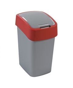 Curver Atkritumu spainis Flip Bin 25L sudraba/sarkans