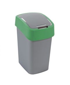 Curver Atkritumu spainis Flip Bin 25L sudraba/zaļš