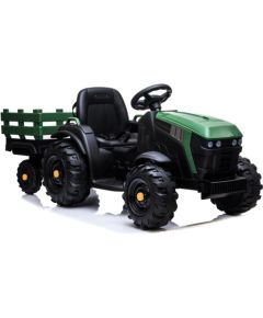 Lean Cars Electric Ride On Tractor with a trailer BDM0925 Military Green