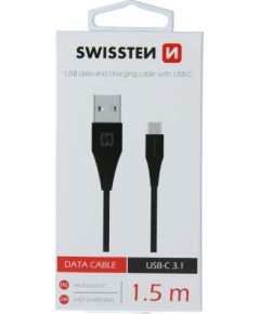 Swissten Провод  USB / USB-C 3.1 Провод 1.5m