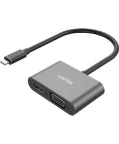 UNITEK ADAPTER USB-C - HDMI 4K, VGA FULLHD M/F