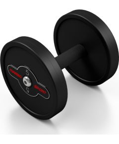 Marbo Sport Gumijota hantele Marbo - 5 kg, melna Svaru ripas un stieņi