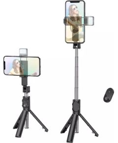 OEM Borofone Selfie Stick BY8 bluetooth statīvs ar tālvadības pulti melns