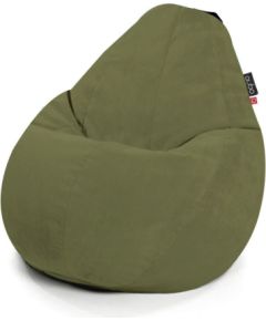 Qubo Comfort 90 Olive VELVET FIT Augstas kvalitātes krēsls Bean Bag