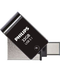 PHILIPS USB 3.1 / USB-C Flash Drive Midnight black 32GB