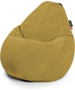 Qubo Comfort 90 Mustard VELVET FIT Augstas kvalitātes krēsls Bean Bag