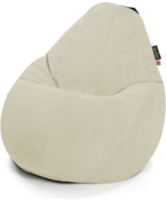 Qubo Comfort 90 Vanille VELVET FIT Augstas kvalitātes krēsls Bean Bag