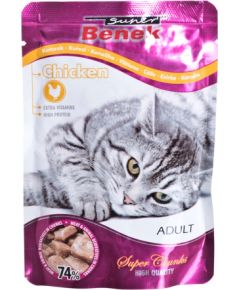 SUPER BENEK Chicken in sauce - wet cat food - 100 g