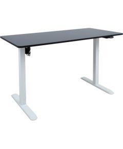 Desk ERGO LIGHT with 1 motor 120x60cm, white/black