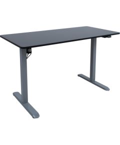 Desk ERGO LIGHT with 1 motor 120x60cm, silver grey/black