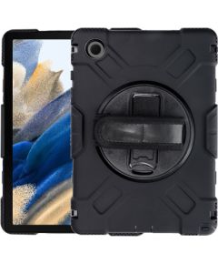 Fusion 360 Rotation Case planšetdatora maciņš ar grozāmu turētāju Samsung X200 Galaxy Tab A8 2021 10.5" melns