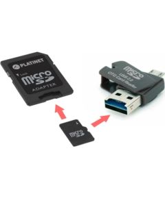Platinet 4 in 1 32GB MicroSDHC+Adapter+USB/MicroUSB