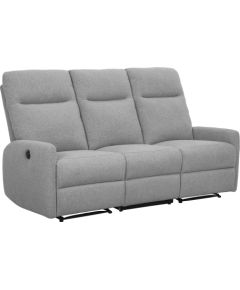 Recliner sofa KATY 3-seater, electric, lighy grey