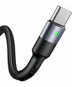 USAMS Kabel pleciony U26 USB-C 1m 1szt. for set 3A Fast Charging czarny|black SJ313TC01 (US-SJ313)