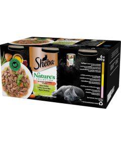 SHEBA selection of flavours in sauce - wet cat food - 6x400g