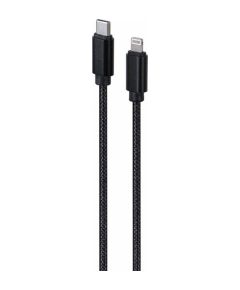Kabelis Gembird USB Type-C Male - Lightning Male 1.8m Black