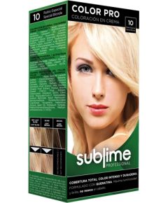 SUBLIME PROFESSIONAL HAIR COLOR CREAM COLOR PRO 10 SPECIAL BLONDE 50 ML - Краска для волос с кератином